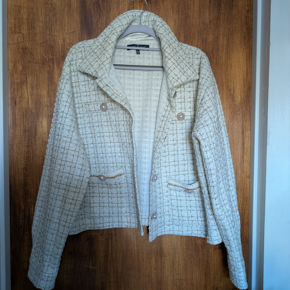 Cream Tweed Jacket - Simply Southern - Picture 5 of 6